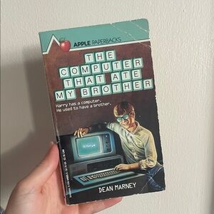1985 The Computer That Ate My Brother vintage paperback Book
